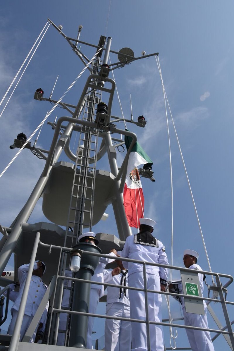 Abanderan la patrulla costera “Arm Tulum” en el puerto de Veracruz
