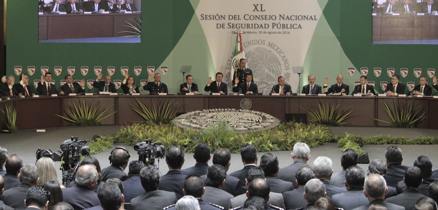 Participa Javier Duarte en la XL Sesión del Consejo Nacional de Seguridad Pública