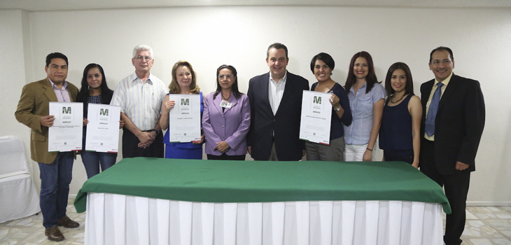 Reciben Distintivo M empresas de Xalapa, Jalcomulco y Actopan