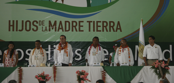 Se reúnen pueblos originarios con Embajada Mundial de Activistas por la Paz, en el Totonacapan