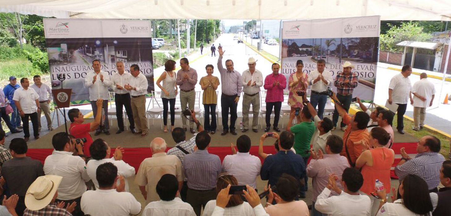 Inaugura Gobernador Javier Duarte boulevard Luis Donaldo Colosio en Martínez de la Torre
