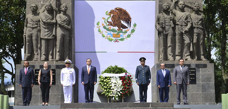 Conmemora Veracruz 169 aniversario de la Batalla de los Niños Héroes de Chapultepec