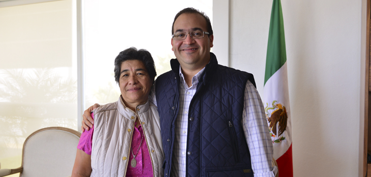 Se reúne Gobernador con Secretaria General del SNTSA Sección 26