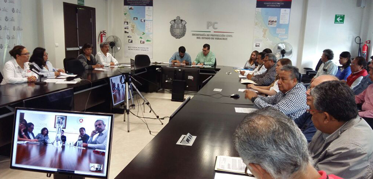 Sesiona Comité de Evaluación de Daños del FONDEN Veracruz por Declaratoria de Desastre