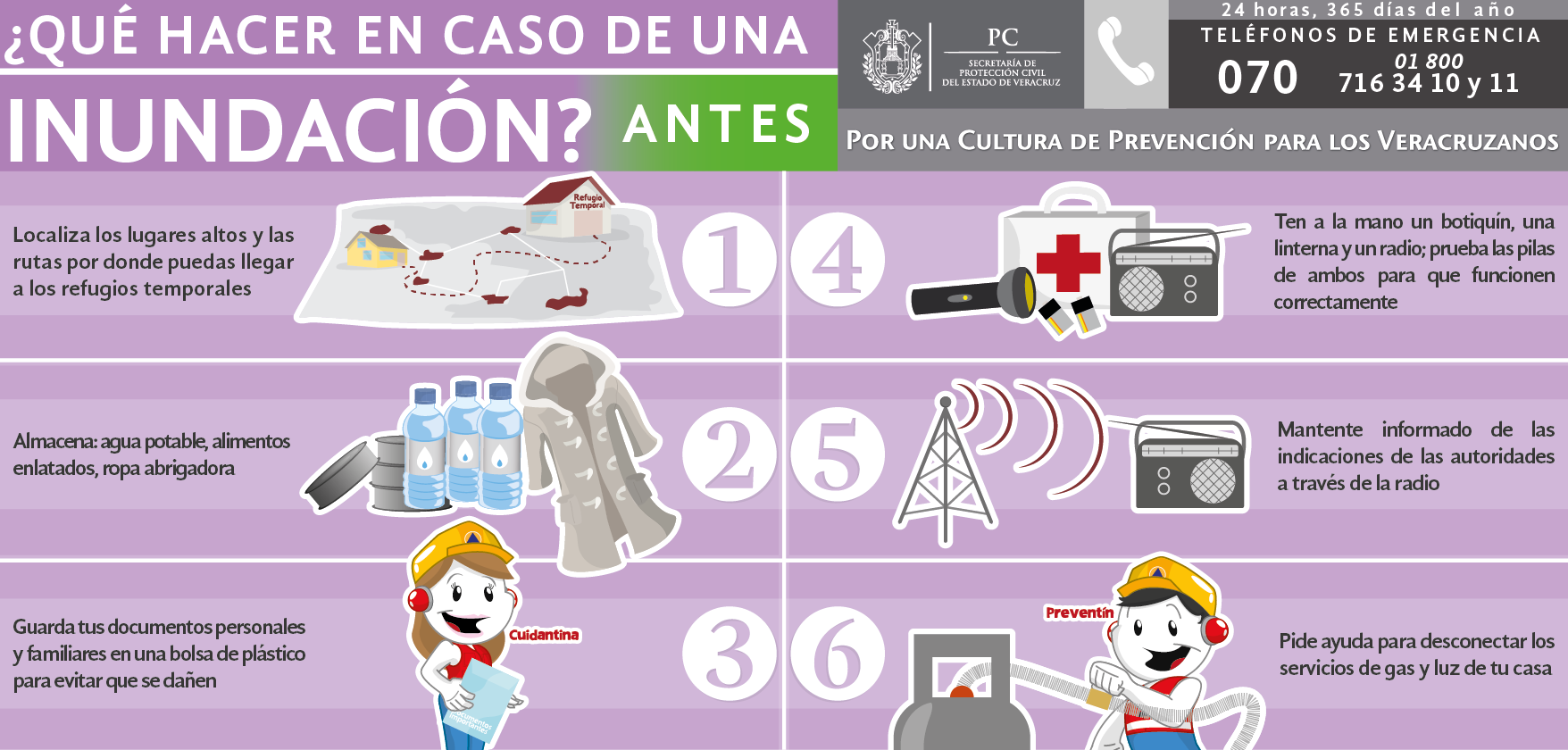 Atiende Sistema Estatal de PC afectaciones en 8 municipios del estado de Veracruz