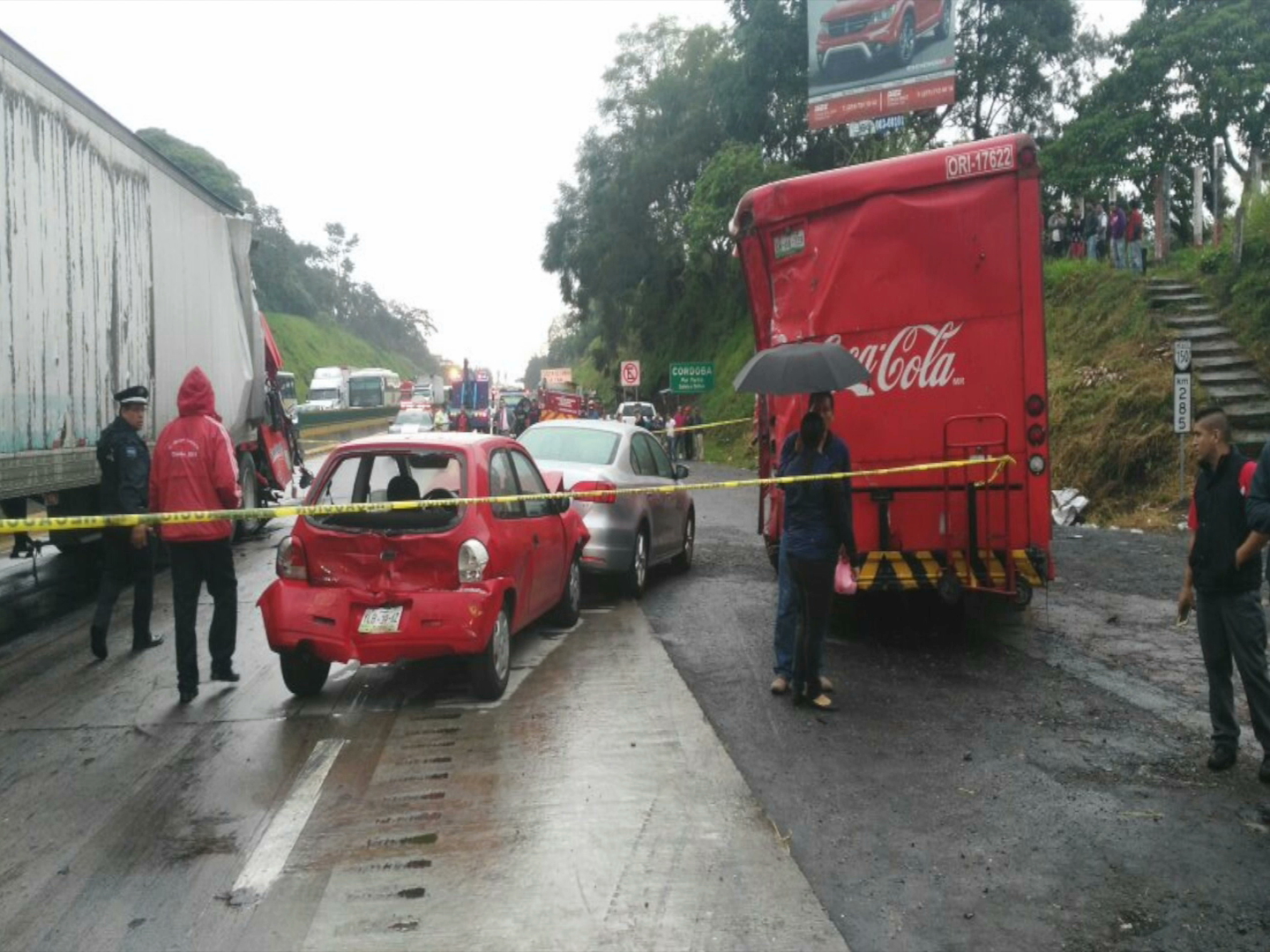 Un muerto y cinco heridos en accidente automovilístico de puente Metlac