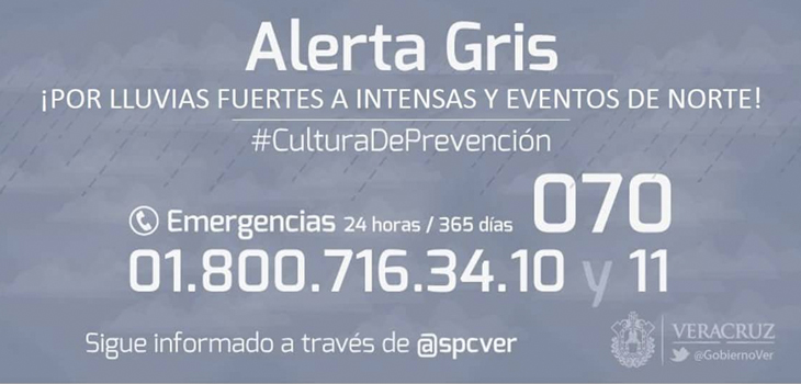 Pide PC extremar precauciones ante tormentas y rachas de viento por frente frío