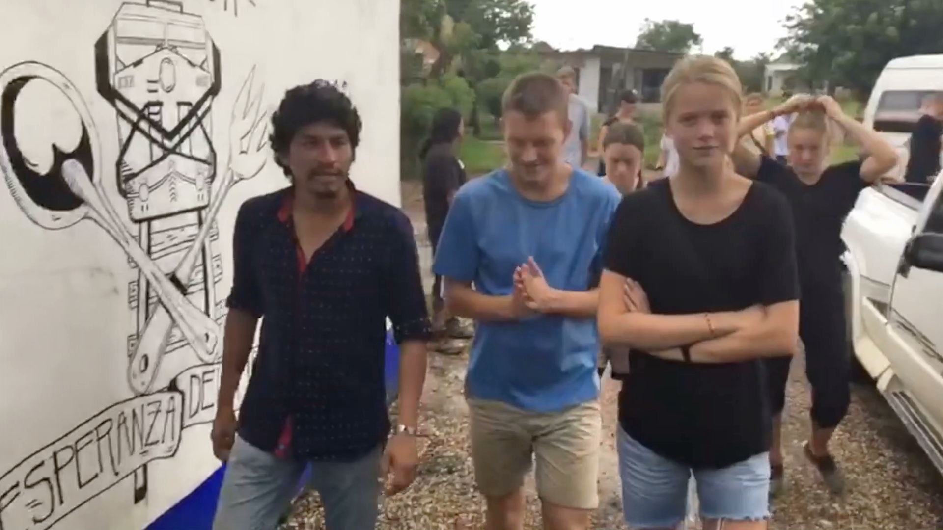 Universitarios  daneses visitan a Las Patronas para estudiar la migración