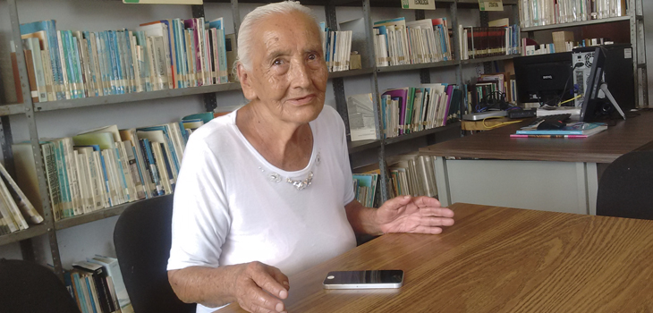A sus 85 años, doña Joaquina aprendió a leer