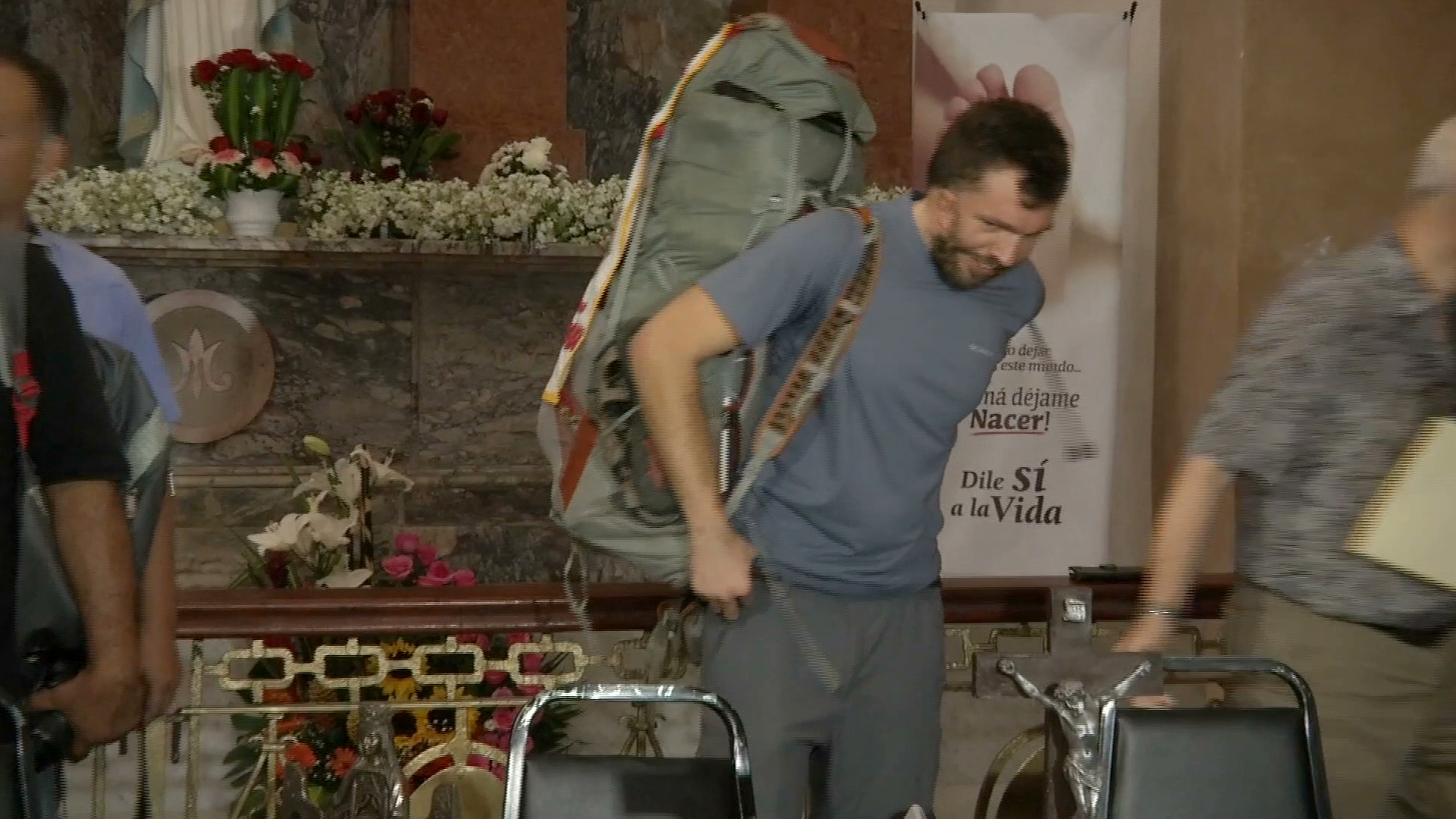 Peregrino polaco viaja de Veracruz a la Basílica de Guadalupe