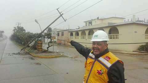 Daños por fuertes ráfagas de viento en Coatzacoalcos