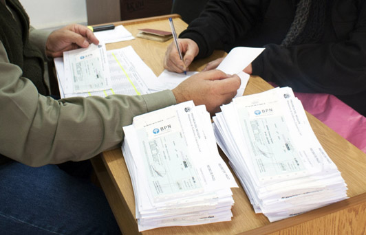 Pago de becas municipales en Coatzacoalcos