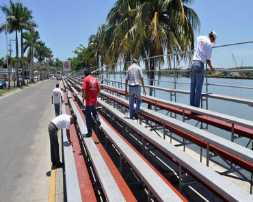 Asociación de Graderos solicitan costos de gradas para el próximo carnaval