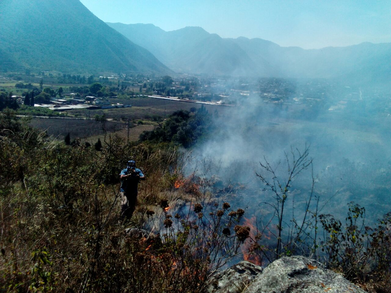 Sofocan incendio forestal en Maltrata; van ocho en este mes