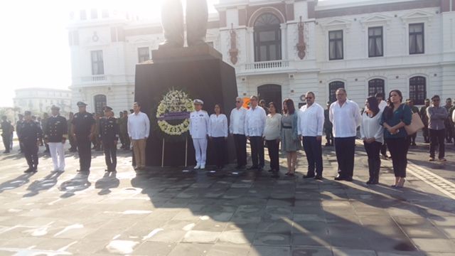 En el puerto conmemoran aniversario de la promulgación de las Constituciones Políticas de 1857 y de 1917