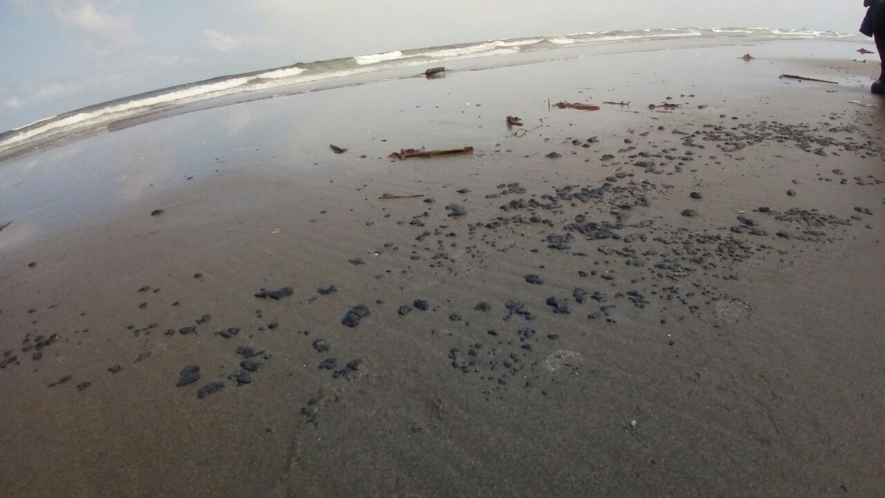 Aparecen manchas de hidrocarburo en playa de Coatzacoalcos