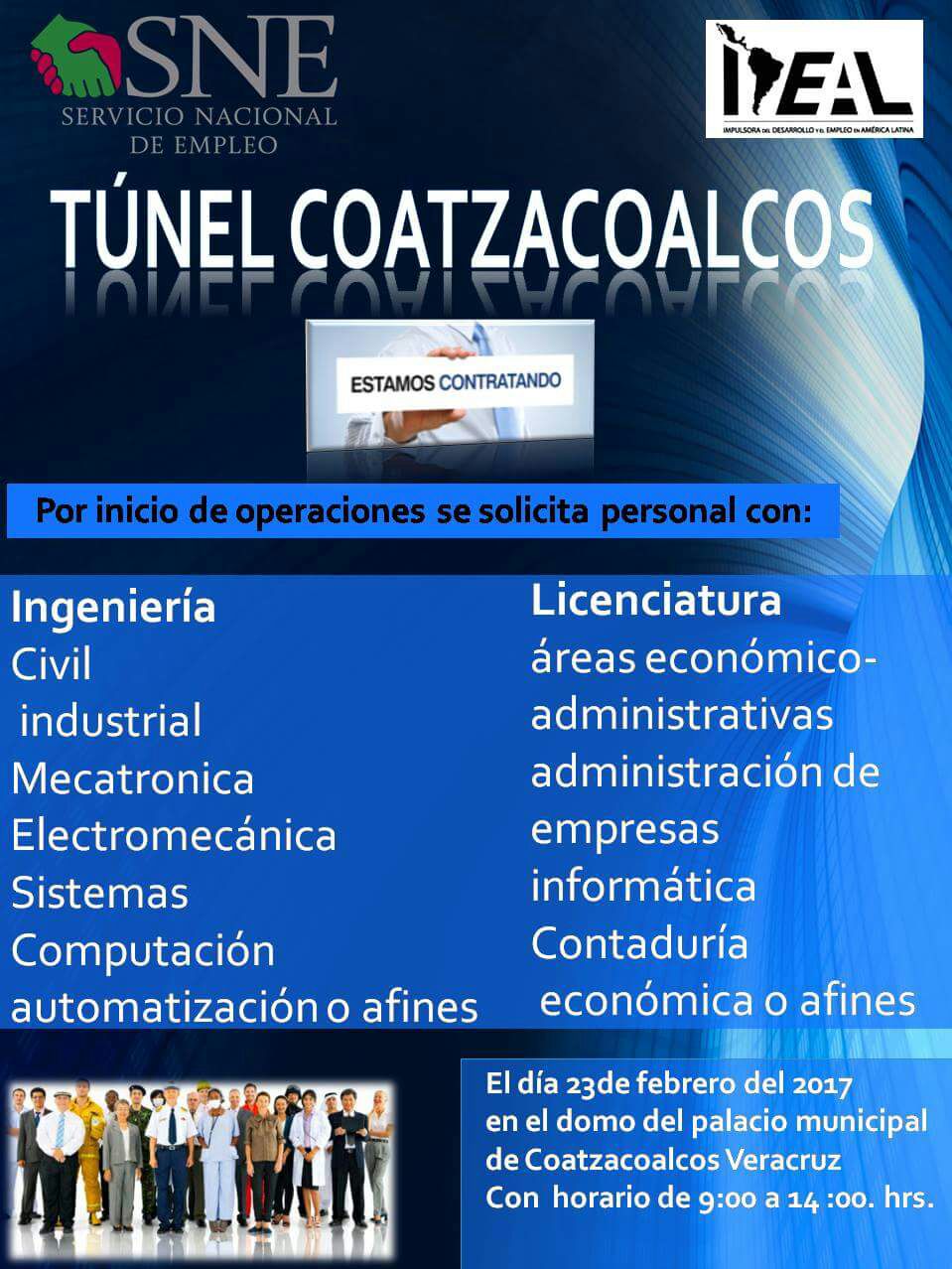 Ofertan vacantes para el Túnel Sumergido