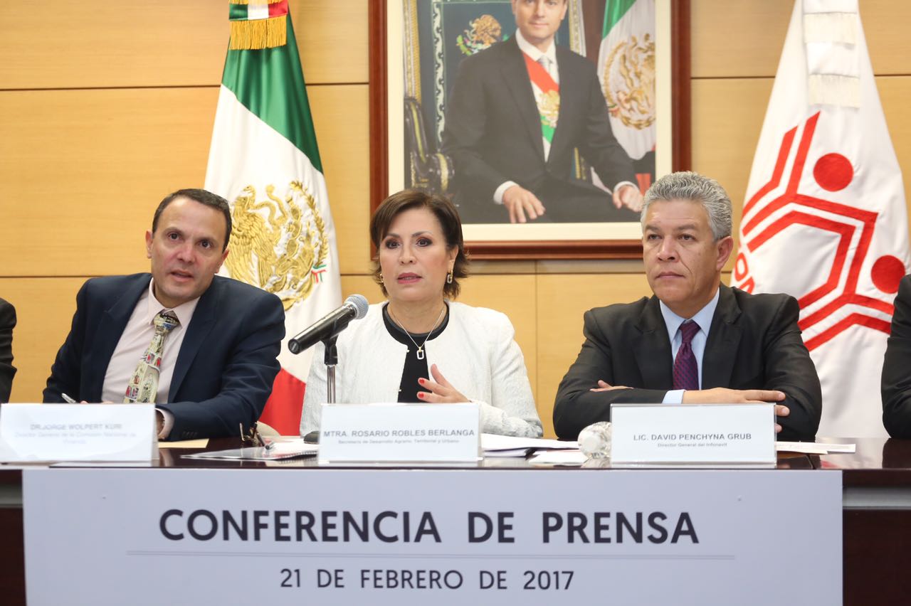 Anuncian Sedatu, Infonavit y Conavi el adelanto del financiamiento a la vivienda con subsidio