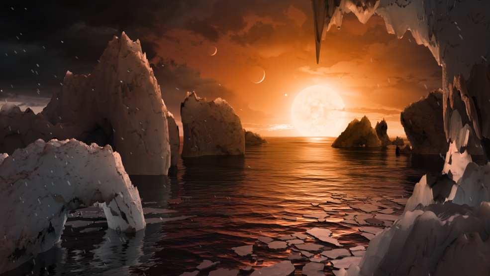 NASA descubre sistema de planetas; tres podrían ser aptos para la vida