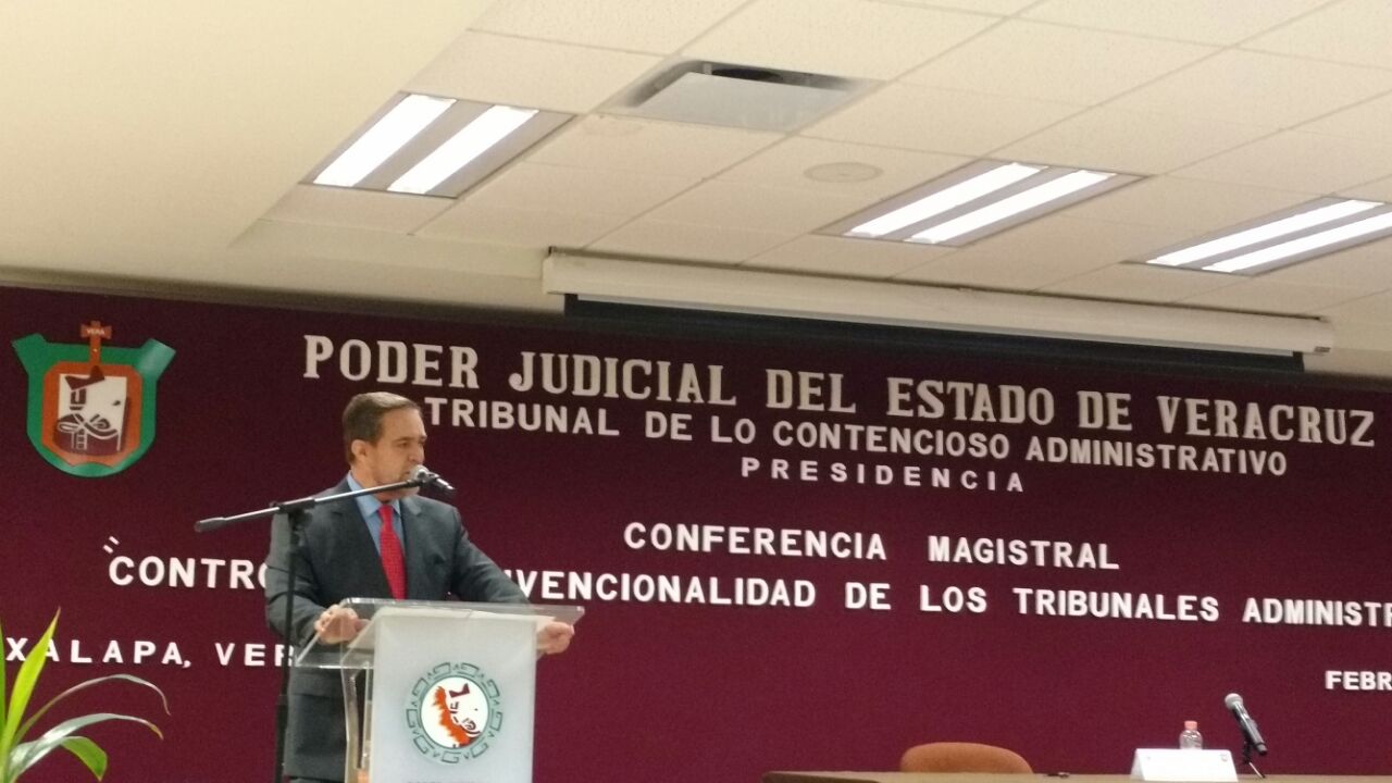 Imparten conferencia sobre Control de Convencionalidad de los Tribunales Administrativos