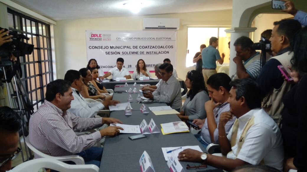 Instalan Consejo Municipal del OPLE en Coatzacoalcos