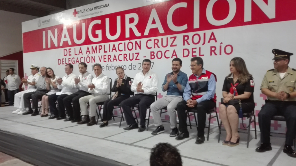 Inaugura el gobernador Yunes ampliación de Cruz Roja Mexicana delegación Veracruz-Boca del Río