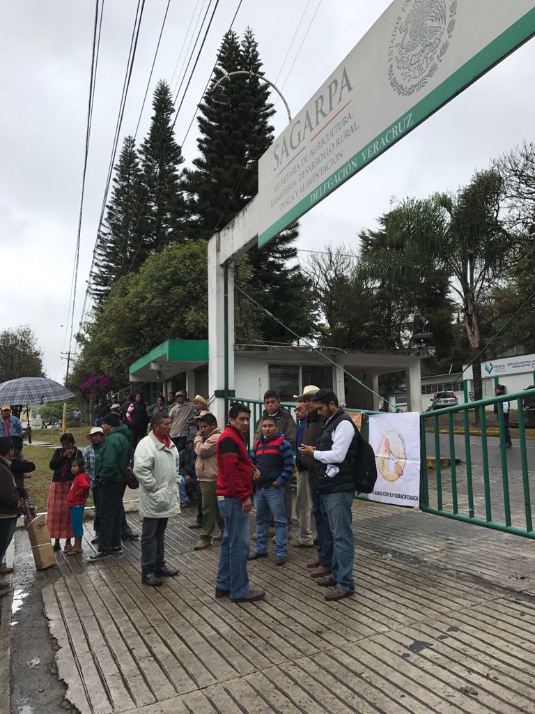 Organizaciones campesinas se manifiestan en Sagarpa