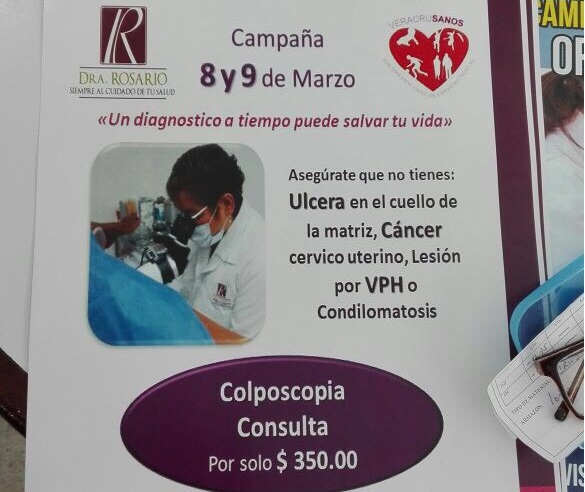 Asociación VeracruSanos realizará campaña de colposcopia