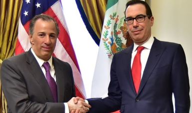 José Antonio Meade se reúne con el secretario del Tesoro de los EUA