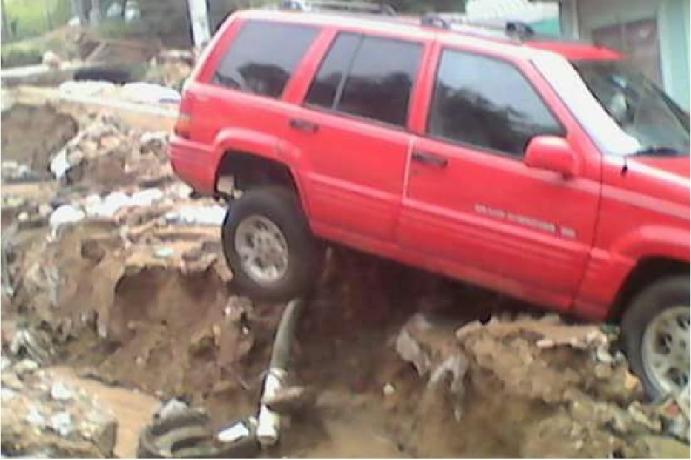 Daños en Coatzacoalcos por fuertes lluvias