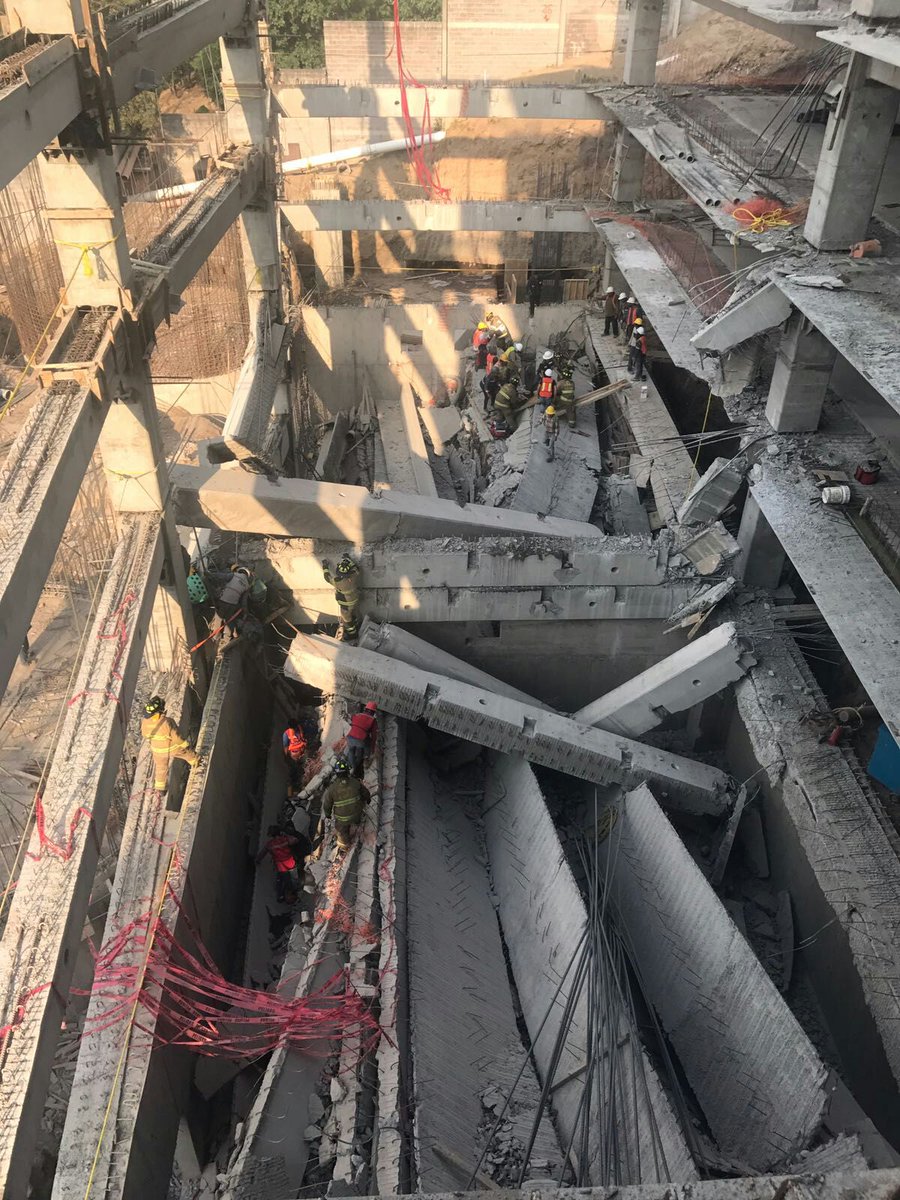 Seis muertos por derrumbe en construcción de delegación Álvaro Obregón