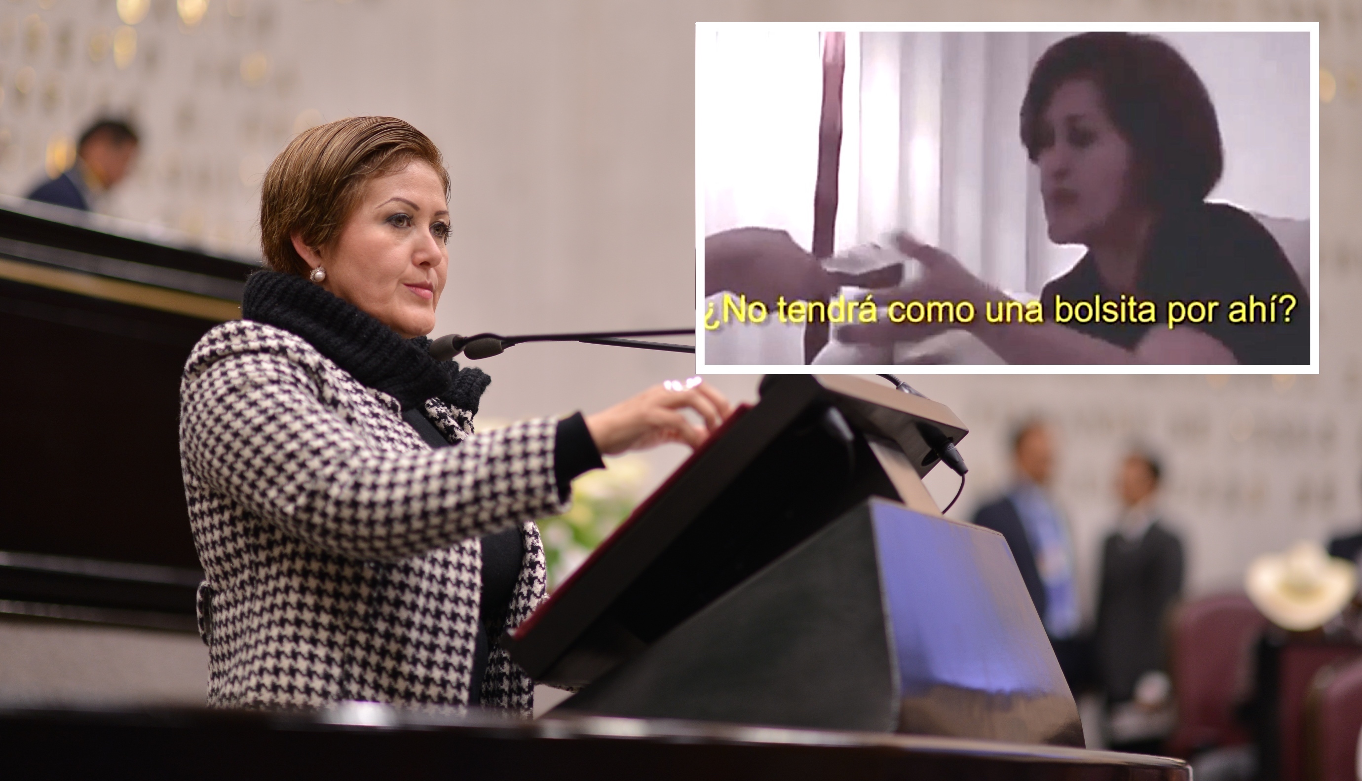 Graban a diputada local Eva Cadena recibiendo 500 mil pesos para López Obrador