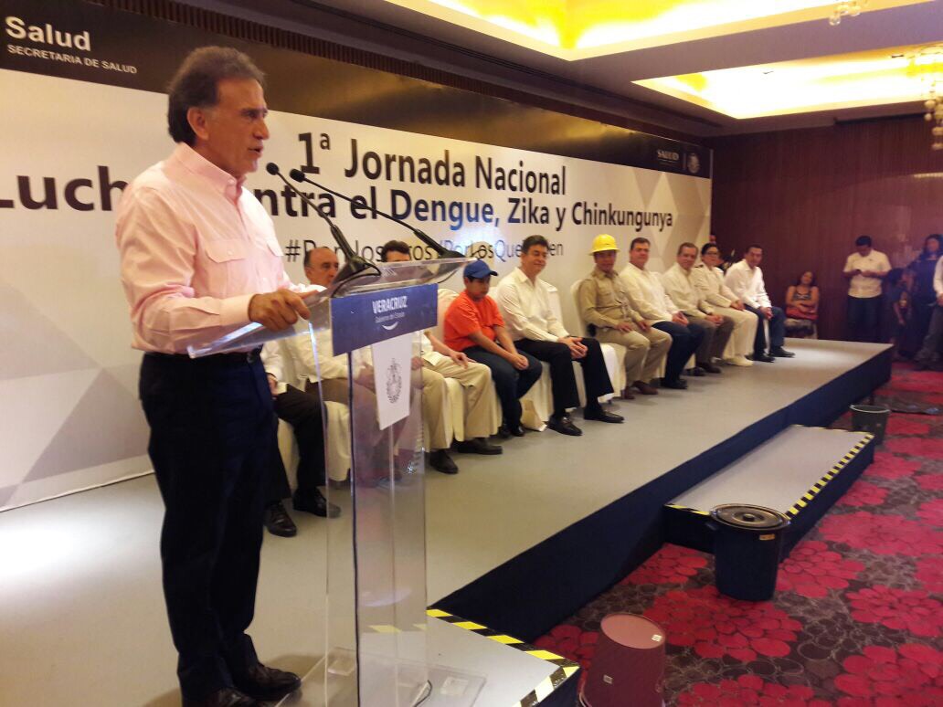 Gobernador Yunes pone en marcha Jornada nacional contra el dengue, zika y chikungunya