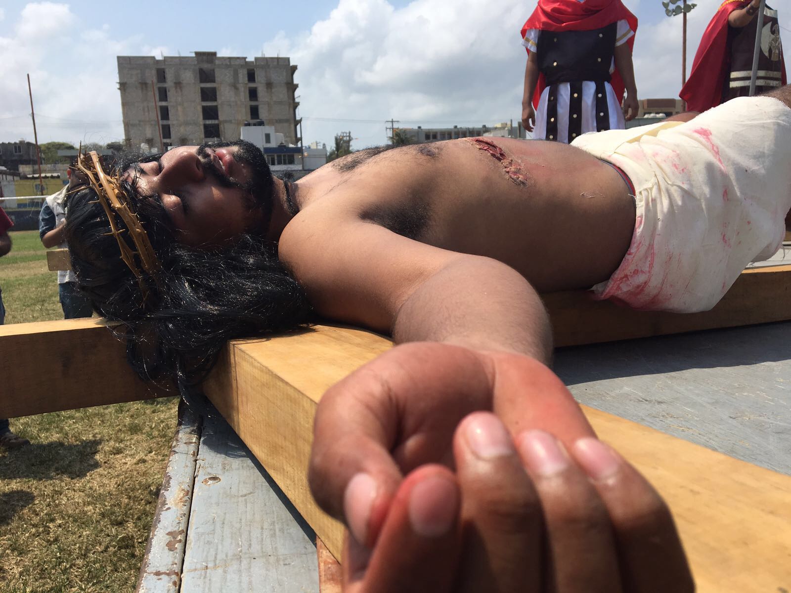 En Coatzacoalcos también recordaron la pasión de Cristo