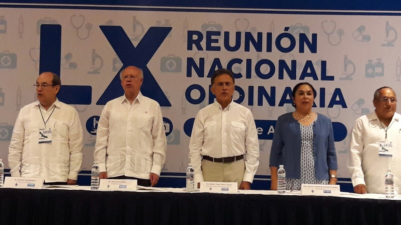 Asisten el gobernador Yunes y el secretario José Narro a la LX Reunión Nacional Ordinaria de la AMFEM