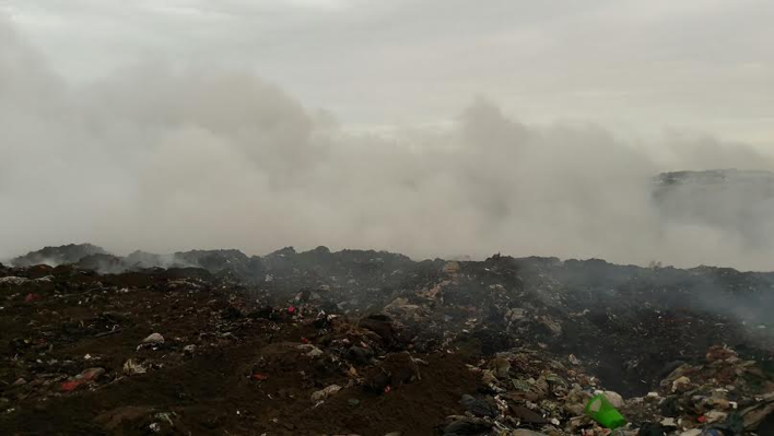Controlado al 90% el incendio en el basurero municipal de Veracruz
