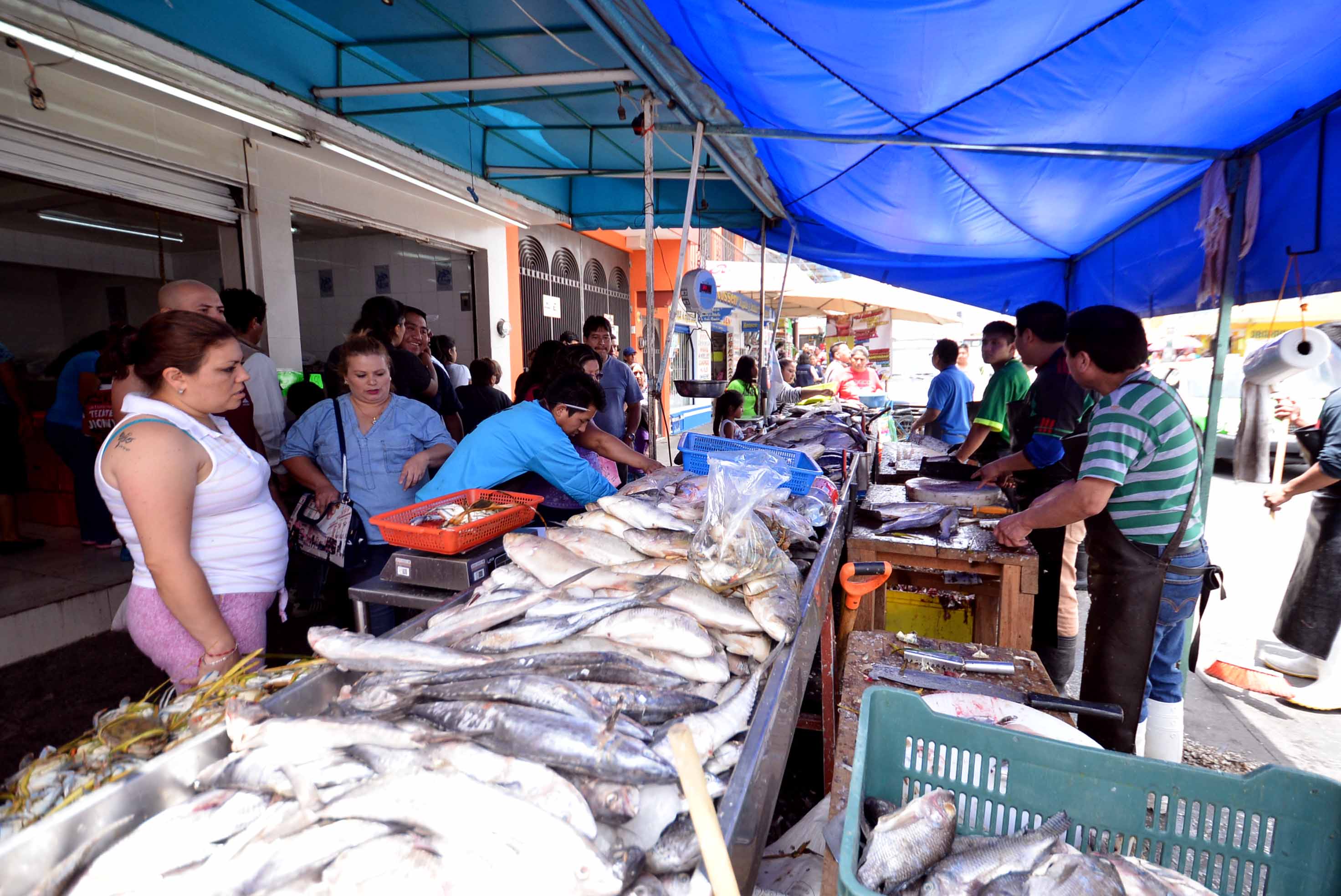 Jurisdicción Sanitaria V realiza operativo en pescaderías