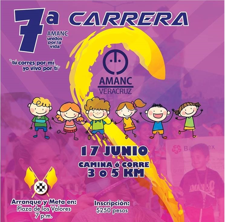 Invita AMANC a la carrera 3 y 5K