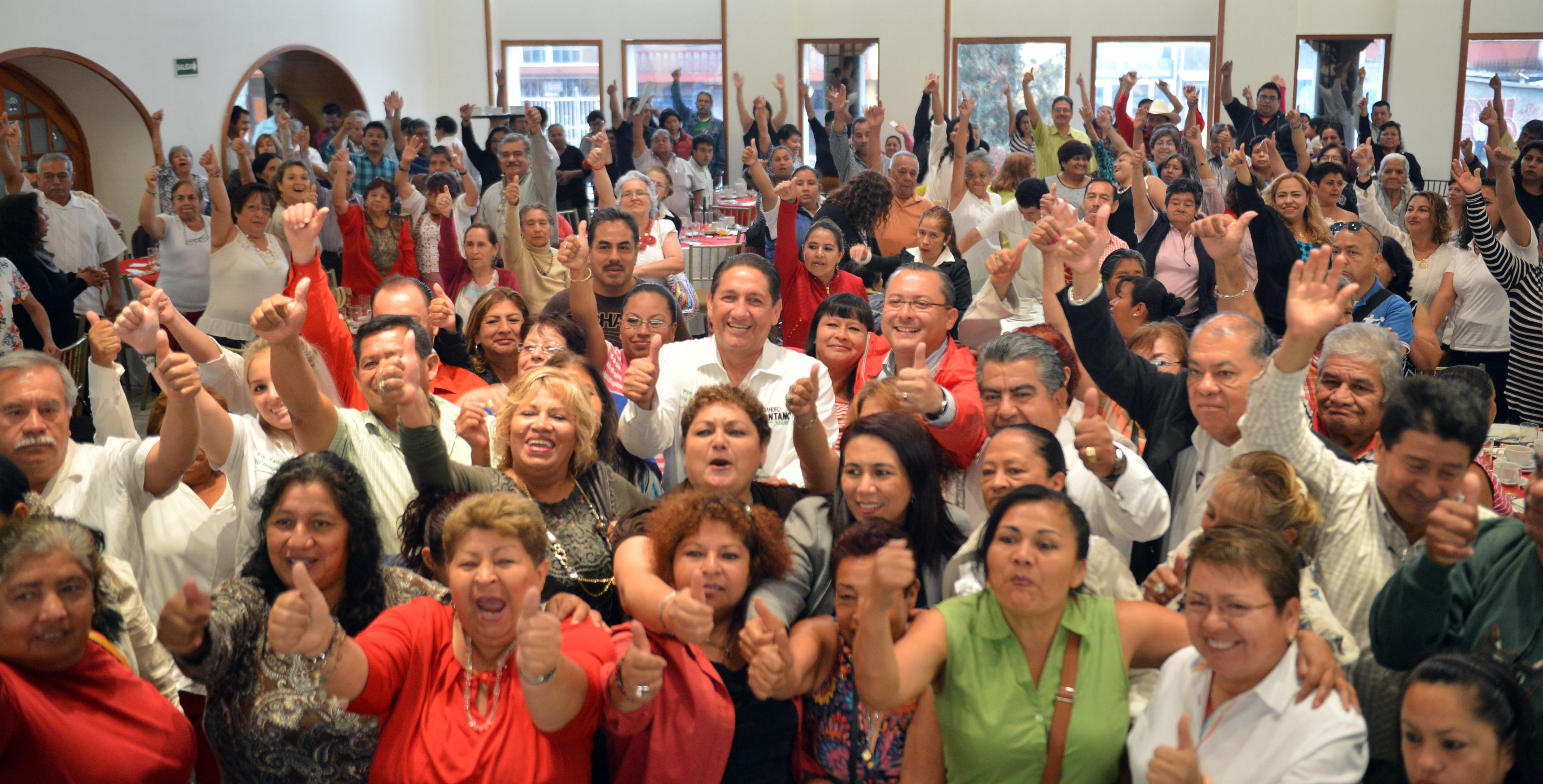 Seccionales ovacionan a Montano: ¡Sí se pudo, sí se pudo! ¡Ya ganó Montano!