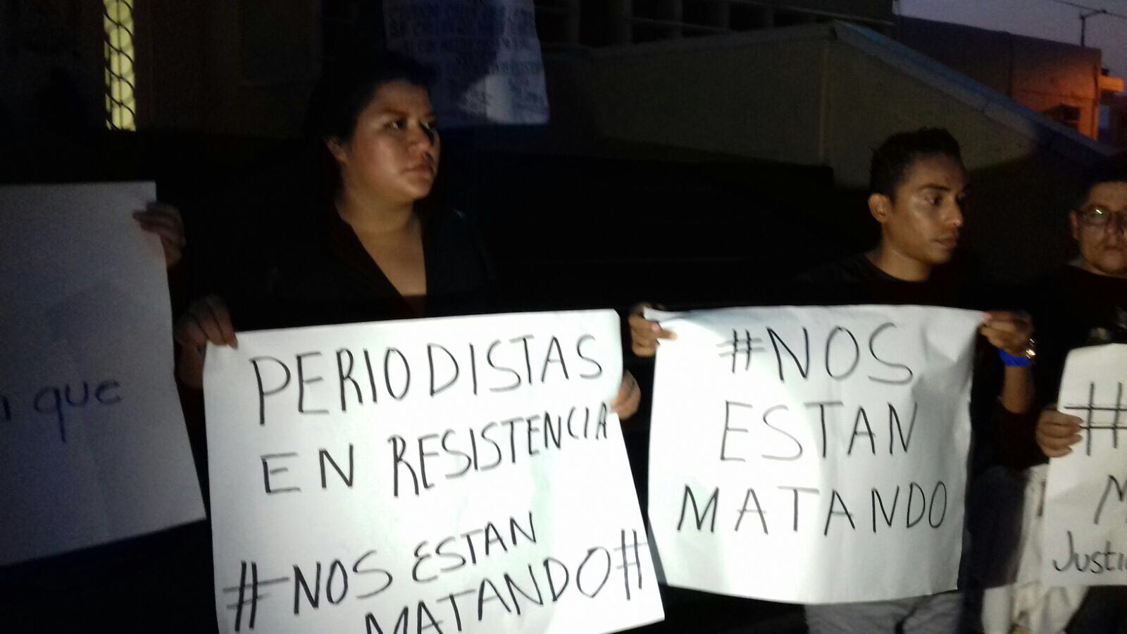 Protestan periodistas veracruzanos por el asesinato de Javier Valdez Cárdenas