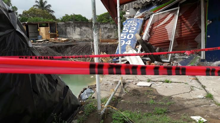 Deslave en Playa de Vacas dejó como saldo una vivienda y un negocio dañado 