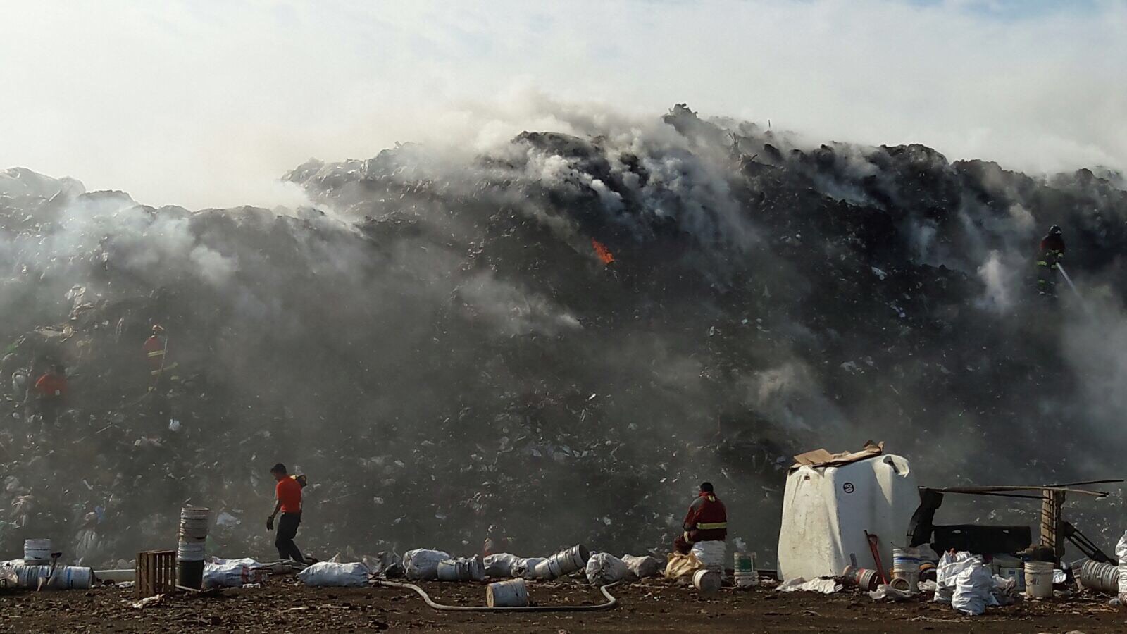 Se incendia basurero municipal de Veracruz