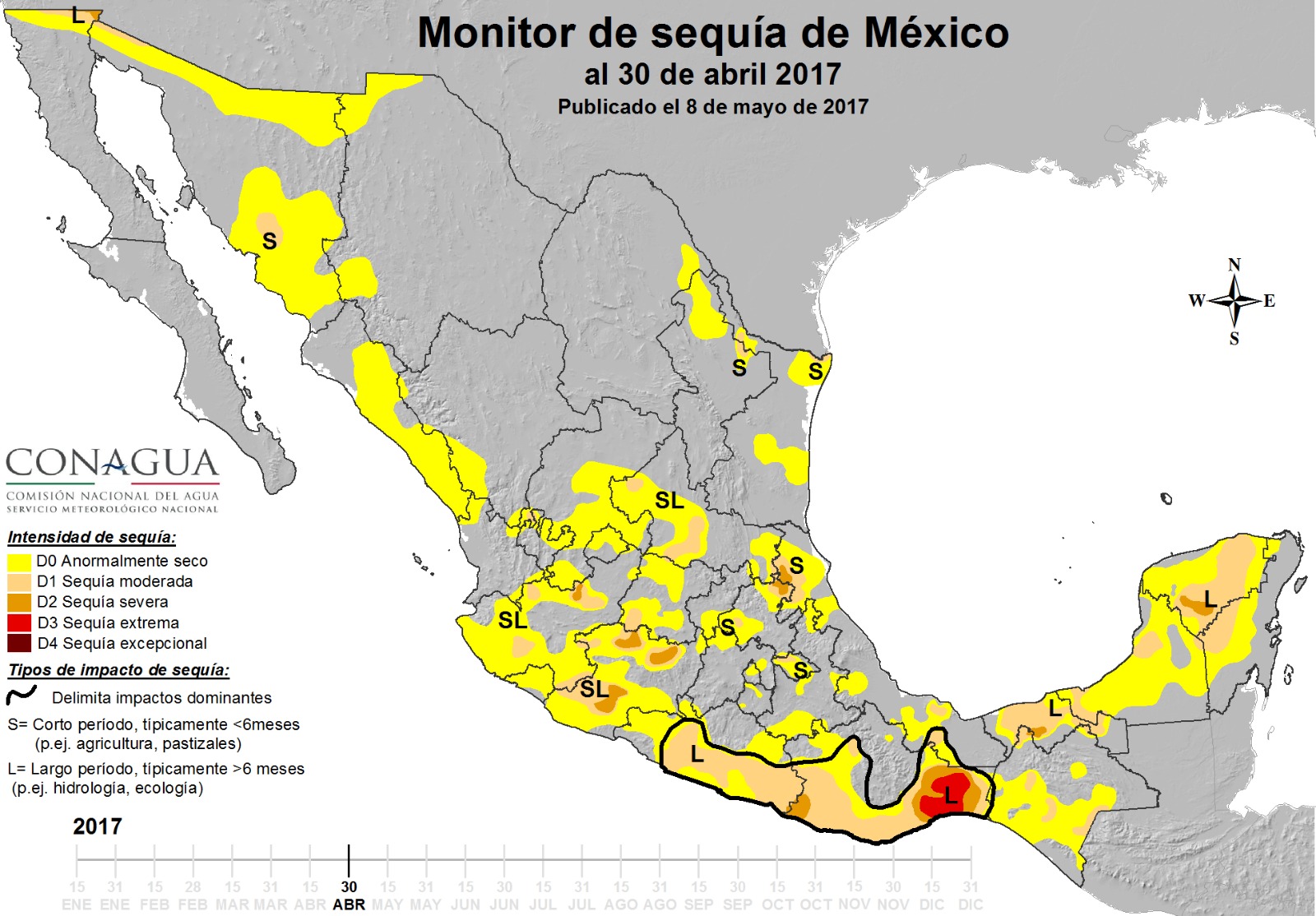Sequía se podría prolongar hasta los próximos meses: Conagua