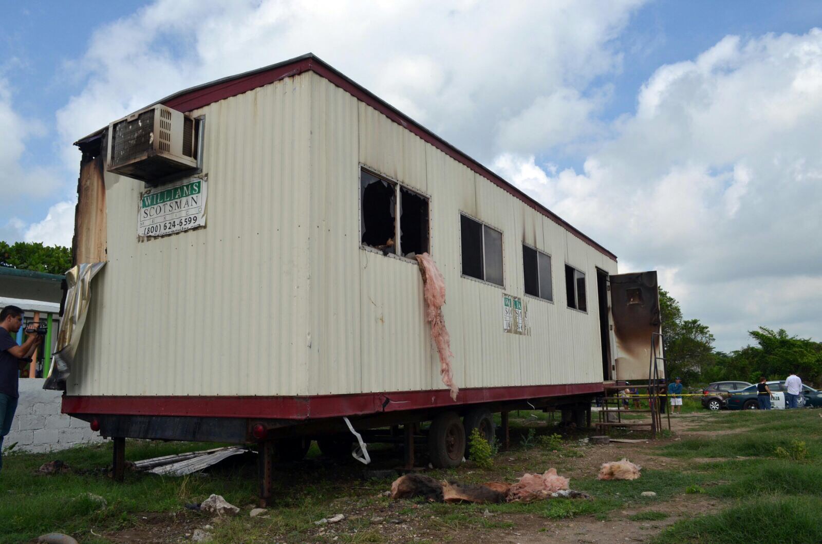Vandalizan aula móvil en Paso Colorado de Boca del Río
