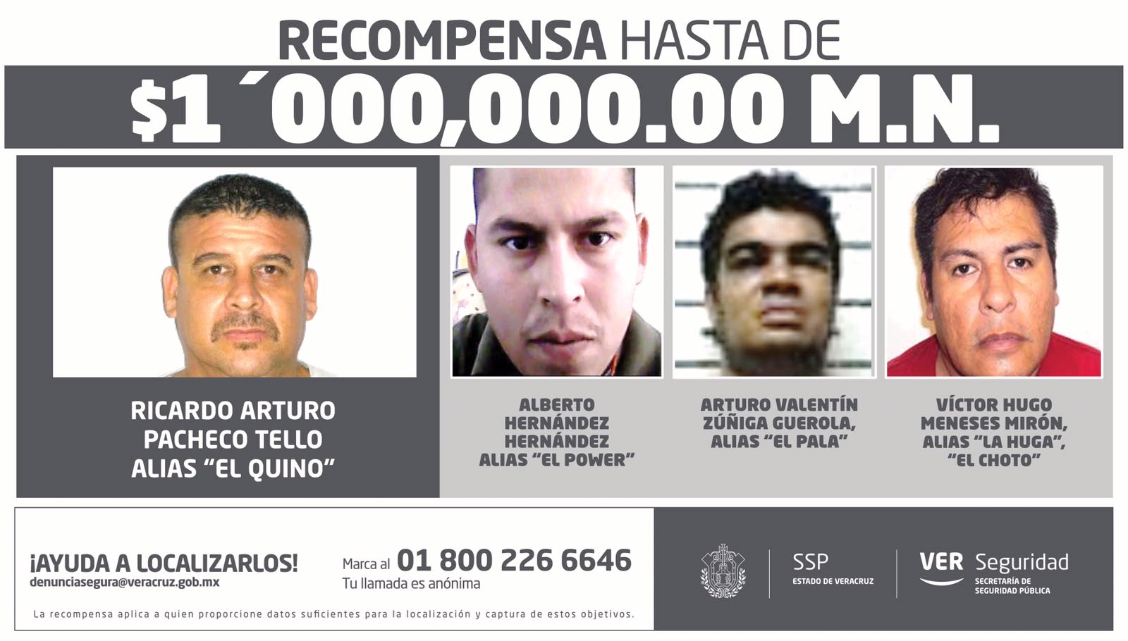 Agreden a empleados que colocaban anuncios de recompensa por captura de delincuentes; Grupo Coordinación Veracruz refuerza seguridad