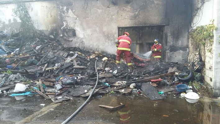 Se incendia el expenal de Allende del municipio de Veracruz
