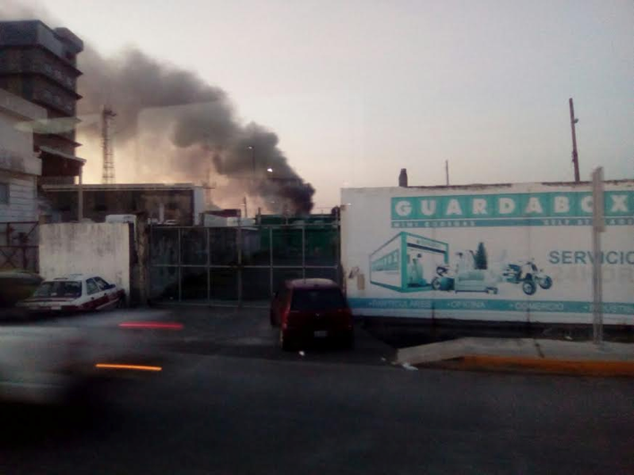 Incendio en el centro de la ciudad de Veracruz