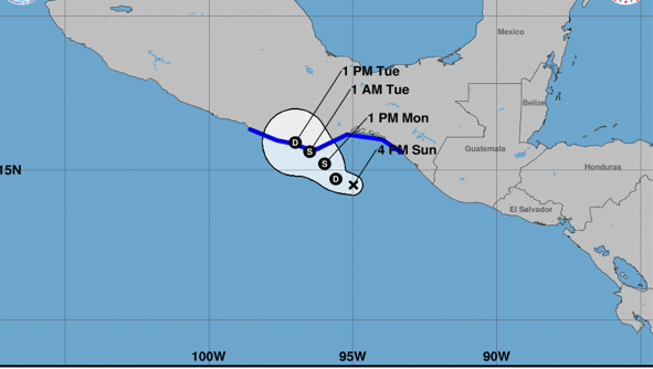 PC activa Alerta Gris en Veracruz; probable tormenta tropical
