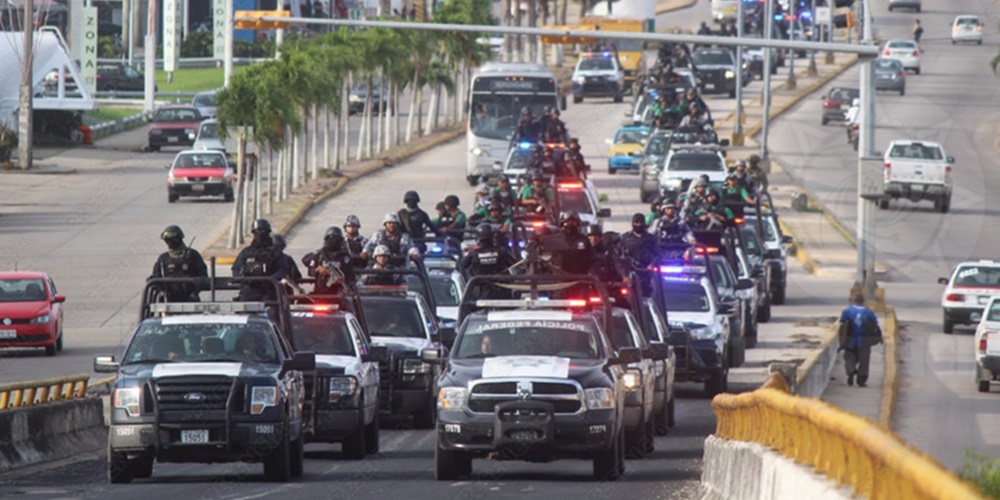 Por aire y tierra refuerzan seguridad en Coatzacoalcos