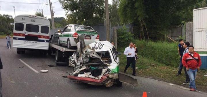 Accidente en la carretera Xalapa-Coatepec